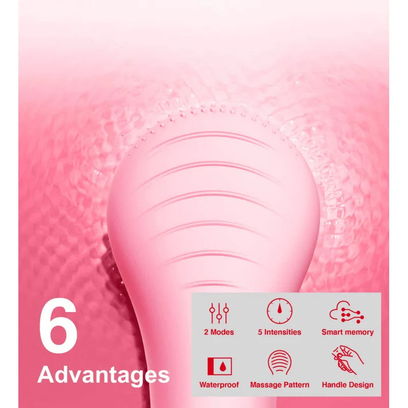 Portable Waterproof Sonic Facial Cleansing Brush