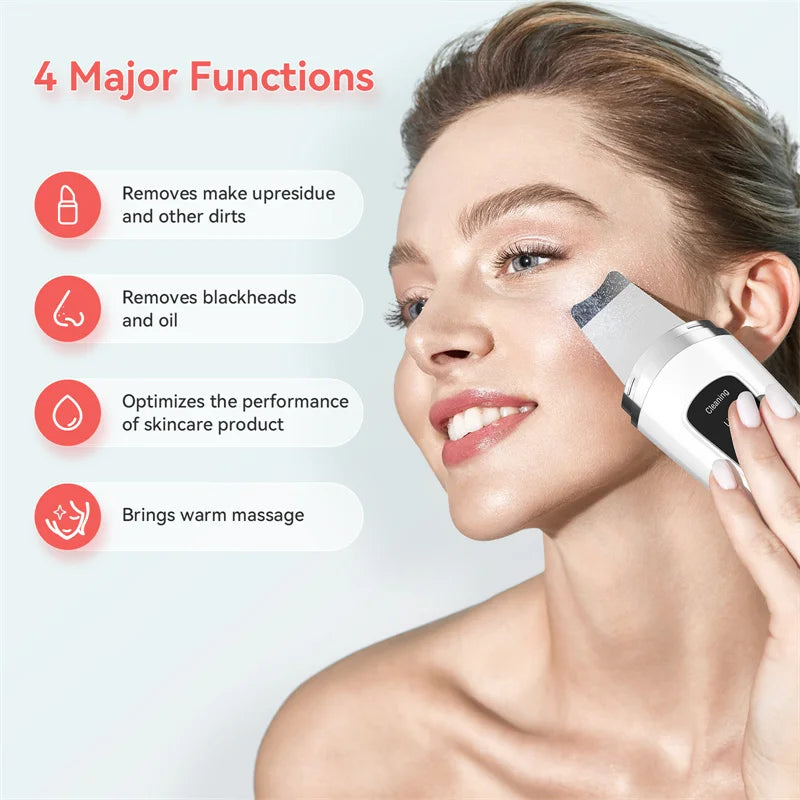 Ultrasonic Skin Scrubber – Deep Pore Cleanser & Blackhead Remover