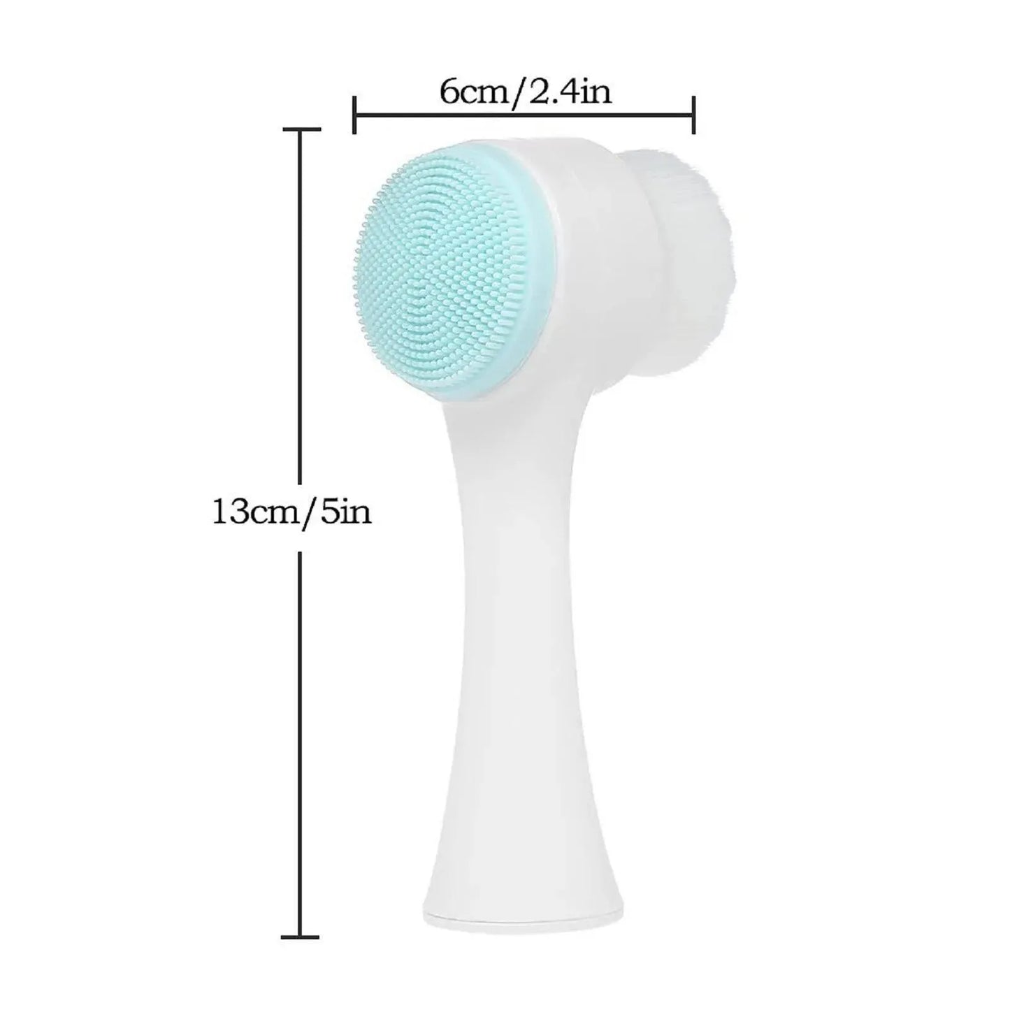 2-in-1 Silicone Facial Cleansing Brush for Deep Pores