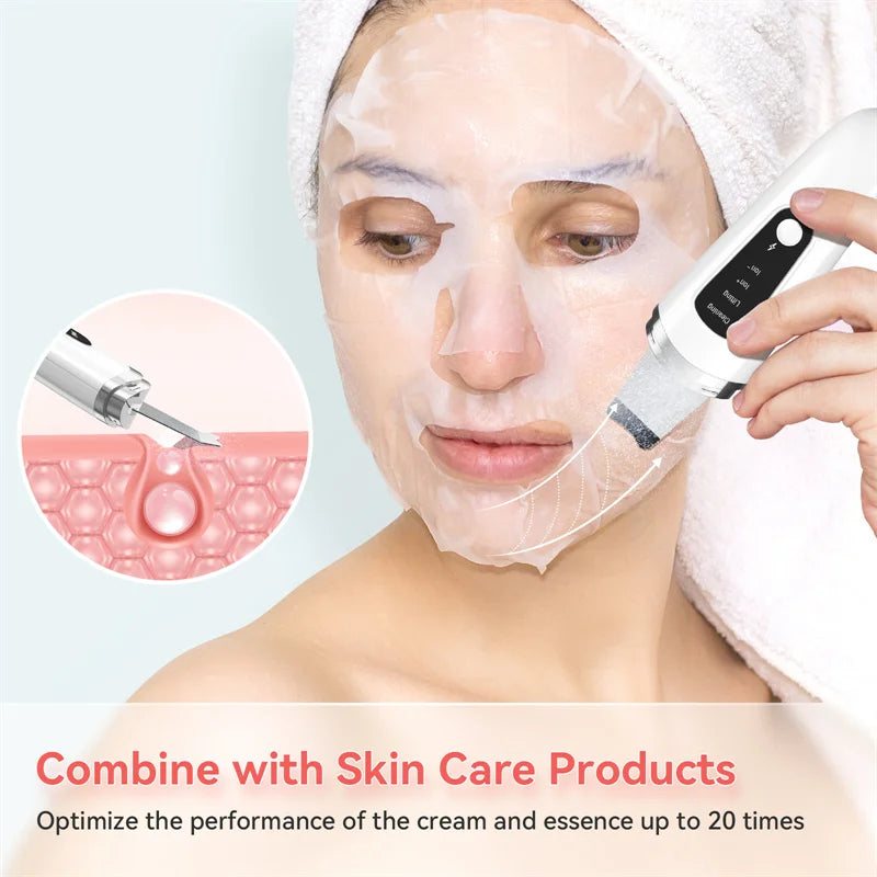 Ultrasonic Skin Scrubber – Deep Pore Cleanser & Blackhead Remover