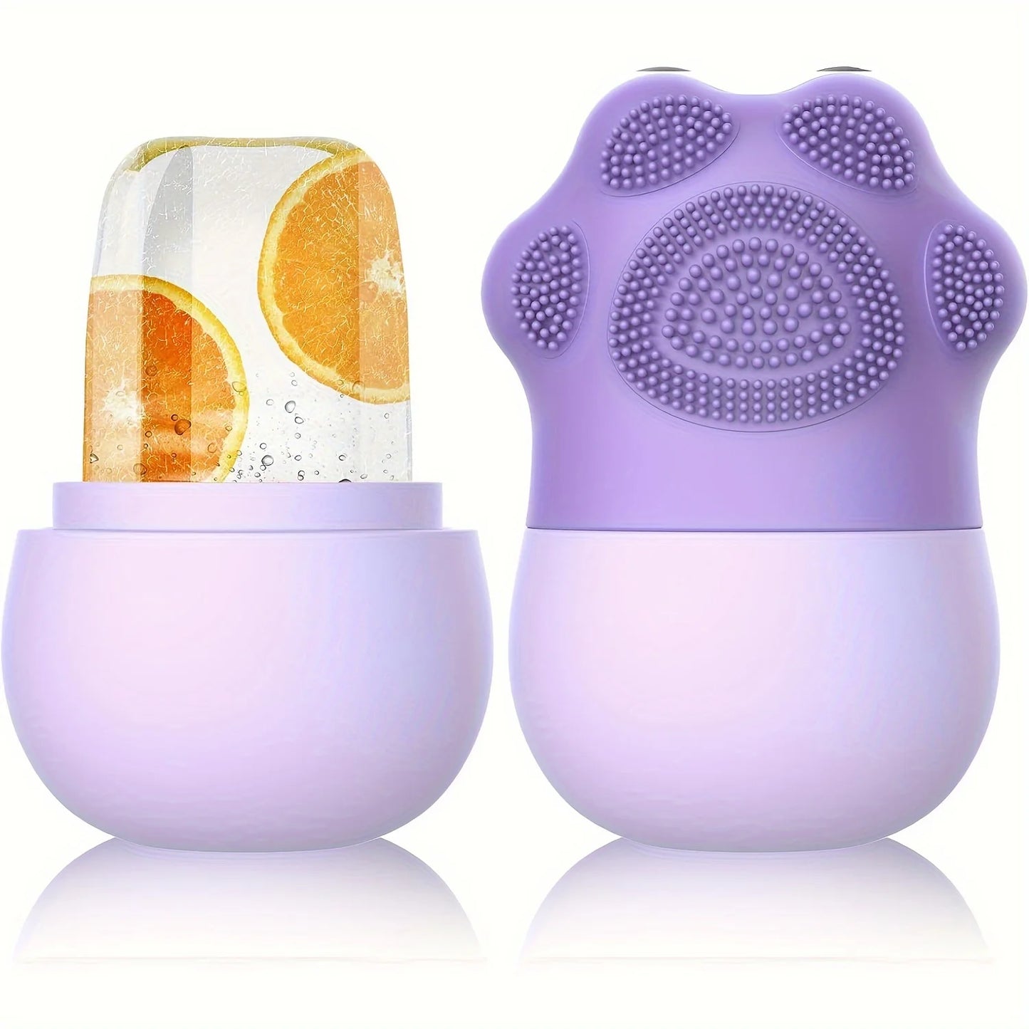 Ice Roller for Face with Brush & Pad – Puffiness & Pore Care