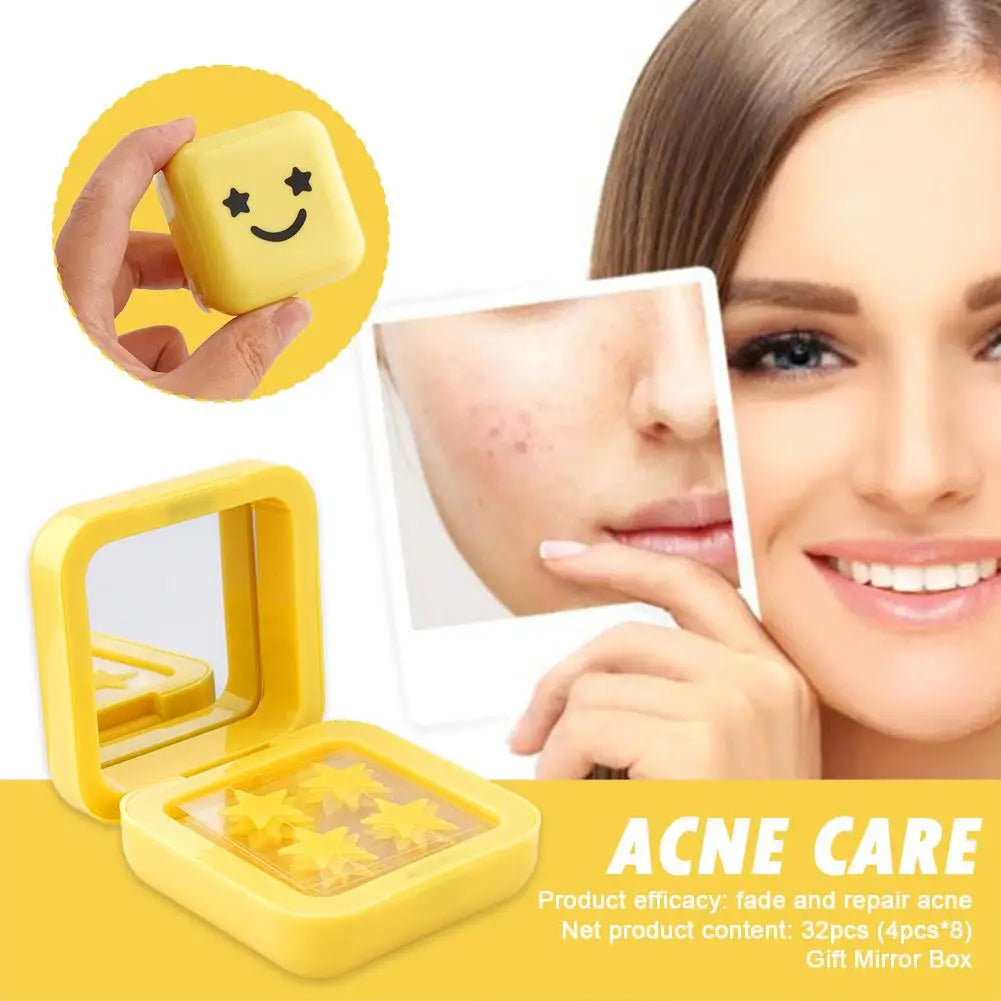 32 Pcs Hydrocolloid Acne Pimple Patches – Invisible Spot Stickers