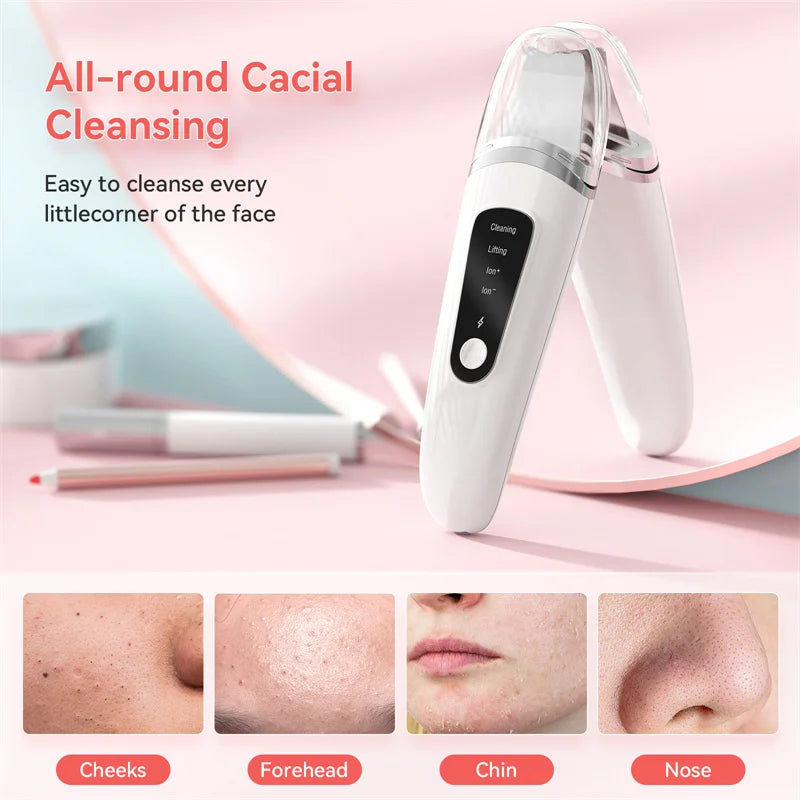 Ultrasonic Skin Scrubber – Deep Pore Cleanser & Blackhead Remover