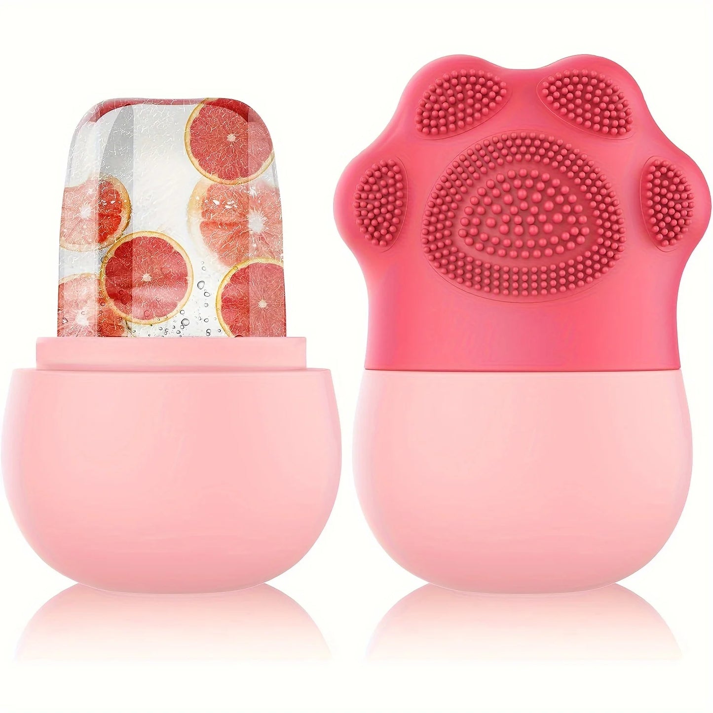 Ice Roller for Face with Brush & Pad – Puffiness & Pore Care