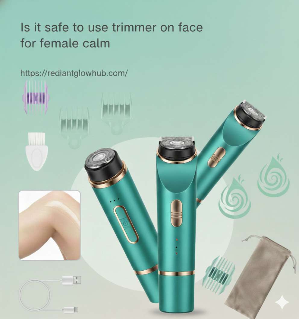 Is it safe to use trimmer on face for female calm