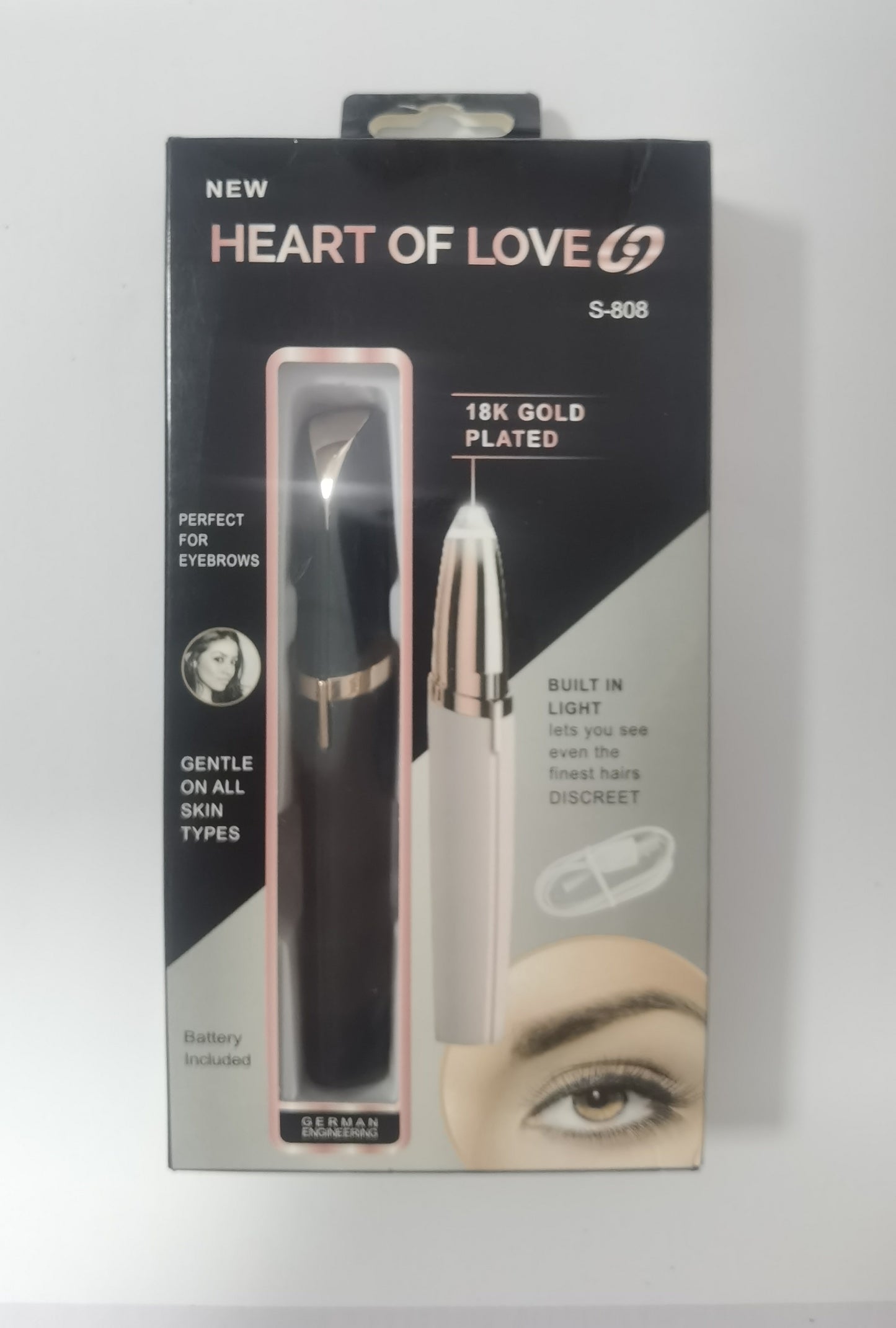 Electric Eyebrow Trimmer | LED | Sensitive Skin Safe