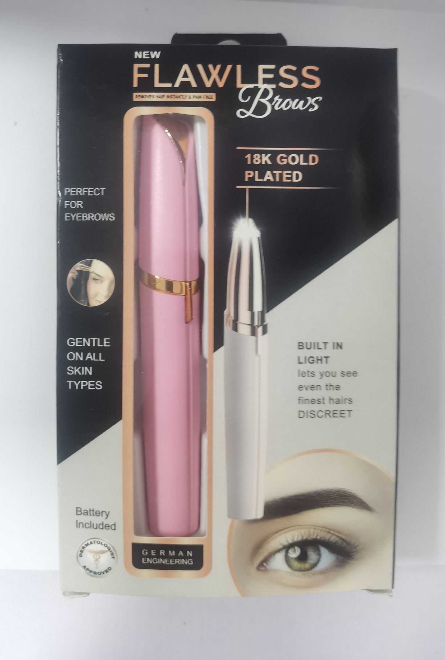 Electric Eyebrow Trimmer | LED | Sensitive Skin Safe