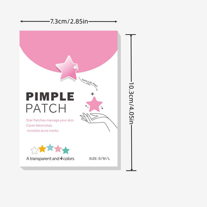 Pickel-Pflaster: Goldenseal-getränkte Sternchen-Pflaster für alle Hauttypen – 200 Stk.