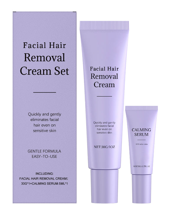 Haarentfernungscreme-Set für das Gesicht