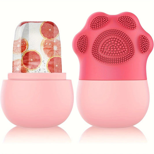 Ice Roller for Face with Brush & Pad – Puffiness & Pore Care