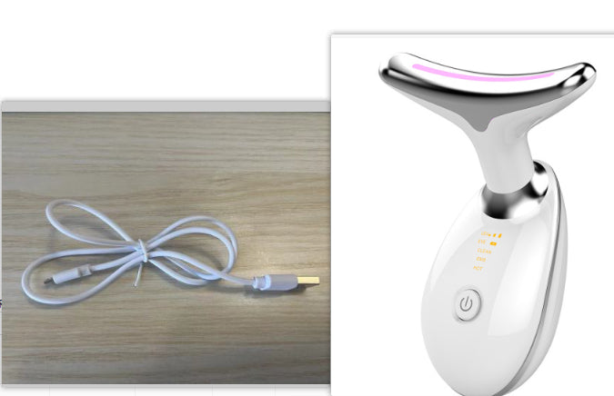 LED Neck & Face Massager with EMS & Heat