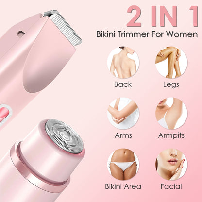 2-in-1 Women Dual-Head Body Trimmer (Safe for Sensitive Skin)