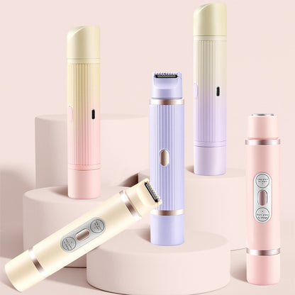 2-in-1 Electric Body Shaver with Dual Head Design