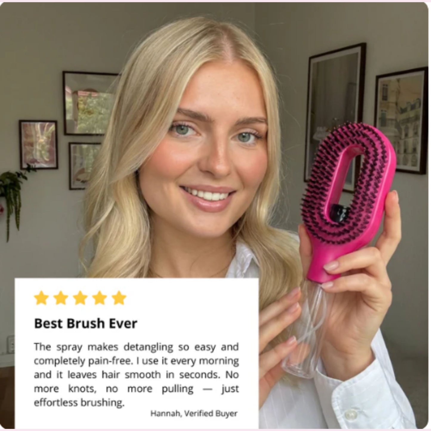 2 in 1 Sprayer Comb Detangling  Hair brush
